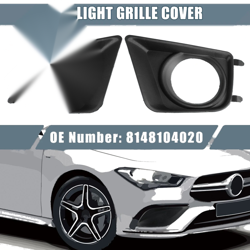 Toyota Tacoma Pair Left Right Fog Light Bezel Cover (2012-2015)