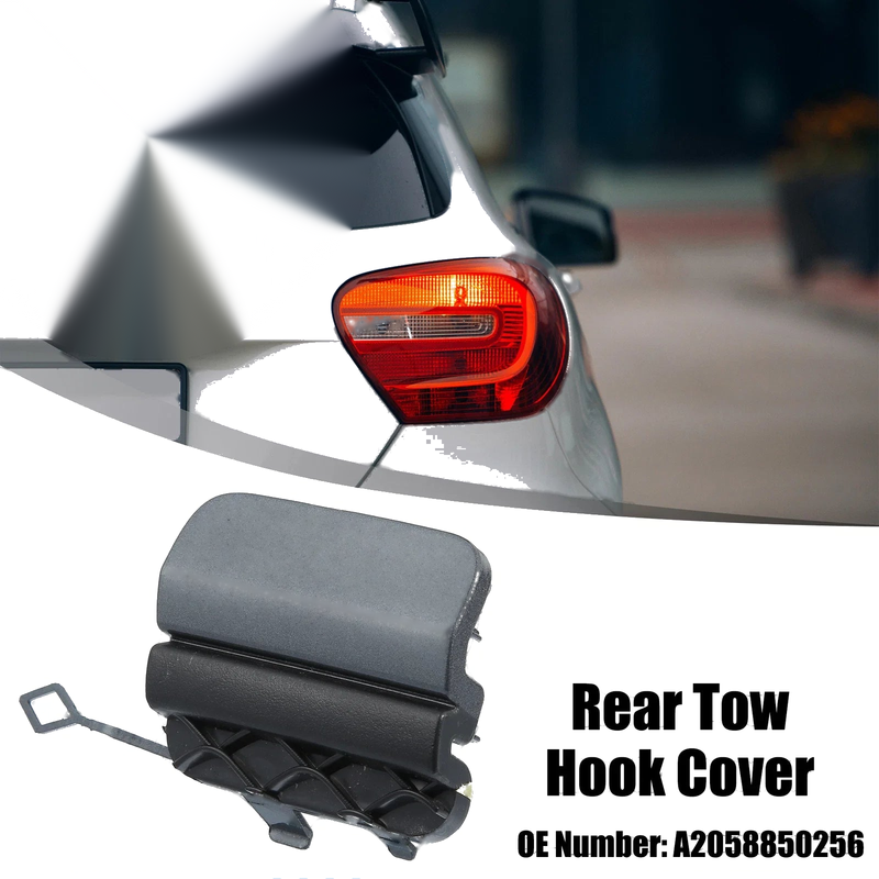 Mercedes-Benz W205 Rear Bumper Tow Hook Eye Hole Cover (2015-2020)