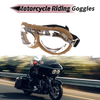 Make Model Motorcycle Riding Goggles Clear Lens Brown Frame PU Sponge