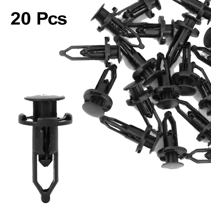 Toyota 20 x Black Plastic Door Fender Clips 9mm Rivets