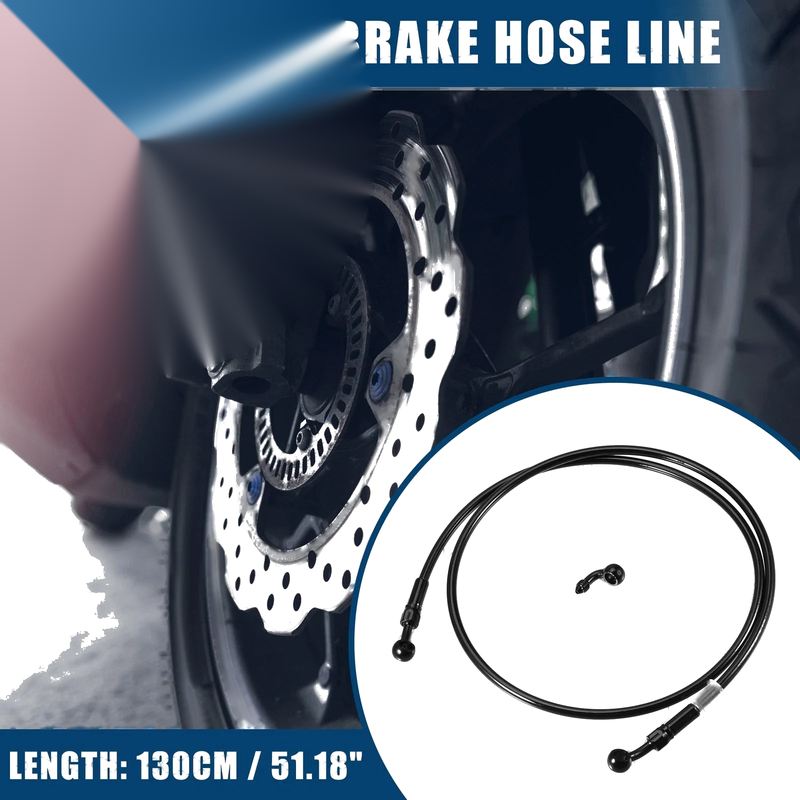 Make Model 130cm Motorcycle Hydraulic Brake Line with Banjo Fitting