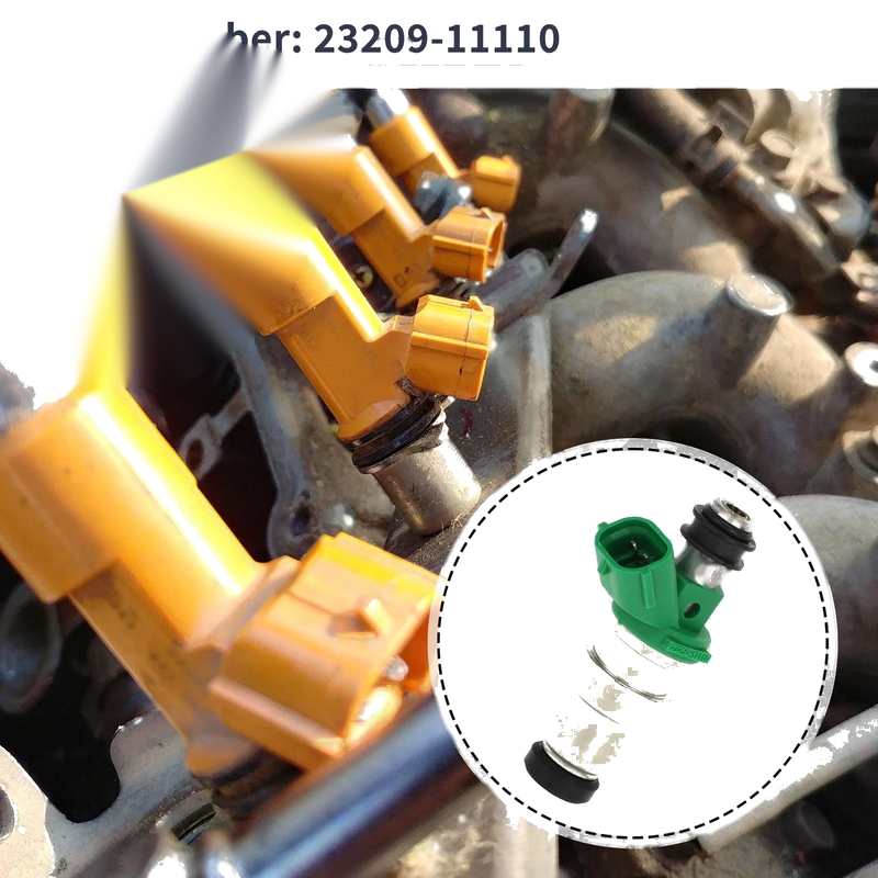 Toyota Paseo Base 1.5 (1996-1998) 1 Pcs Silver Fuel Injector