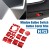 Toyota RAV4 14Pcs Window Switch Button Cover Trim (2019–2022)