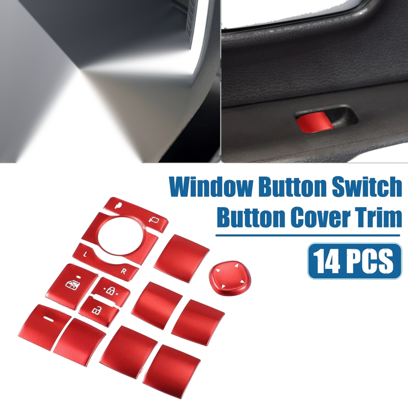 Toyota RAV4 14Pcs Window Switch Button Cover Trim (2019–2022)