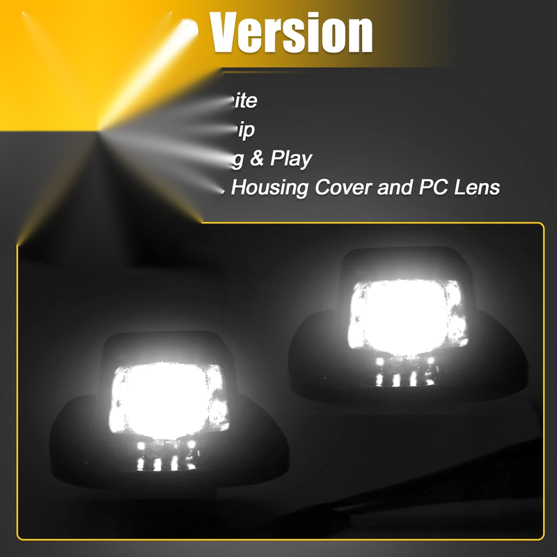 Chevy C1500, 6000K White LED License Plate Light