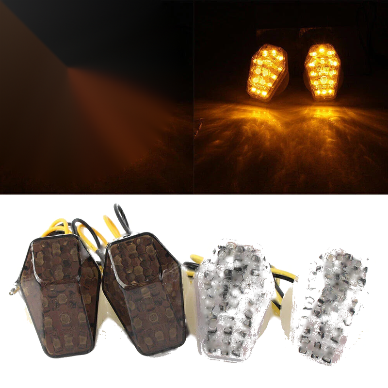 Suzuki GSXR600 750 1000 SV650 LED Turn Signal Light Indicators Amber (2001-2023)