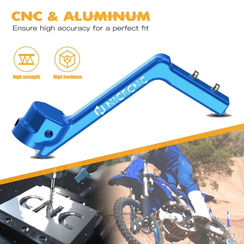 Yamaha YZ85 (2002-2018) Blue Anodized CNC Billet Kick Start Lever