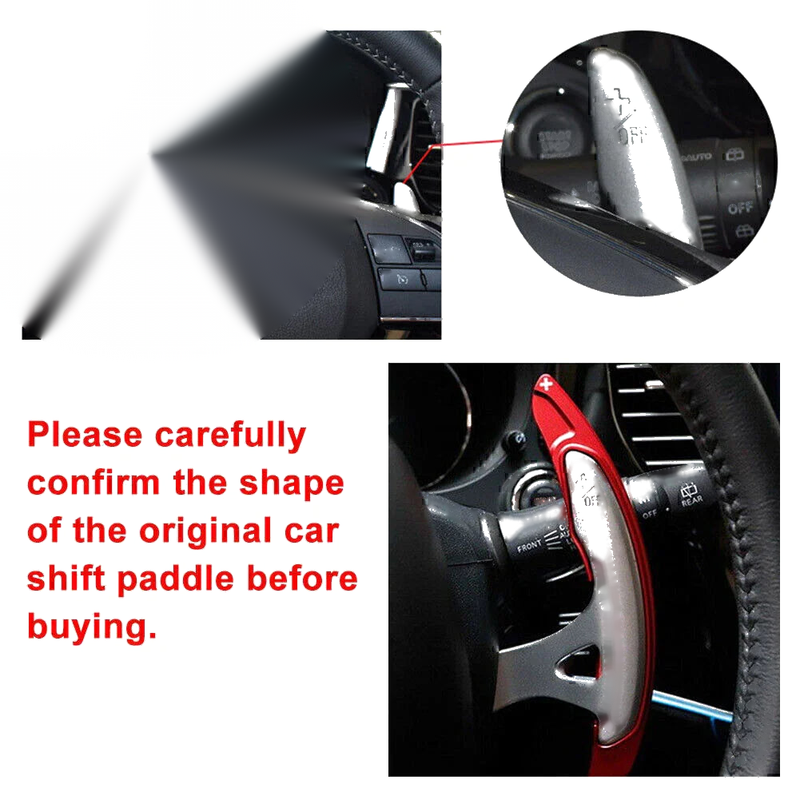 Mitsubishi Lancer Evo X Steering Wheel Paddle Shifter Extensions (2008-16)