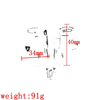 Honda GL1500 2 x Chrome Headlight Adjustment Switch Knobs (1988-2000)