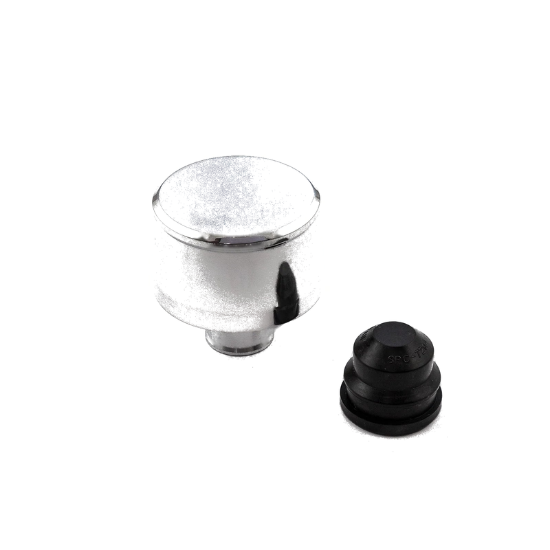 Polished Aluminum Valve Cover Breather Cap & Grommet