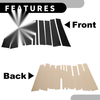 Mercedes Benz GL-Class 10 x Car Pillar Window Trim Covers (2008-2012)