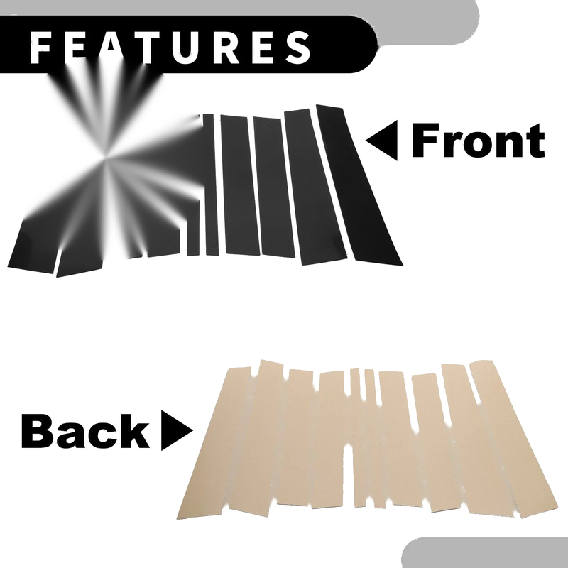Mercedes Benz GL-Class 10 x Car Pillar Window Trim Covers (2008-2012)