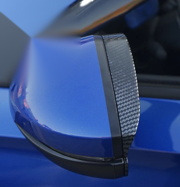 Honda Civic Side Mirror Frame Rain Guard Carbon Fiber Cover Trim (2022-2023)