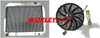Dodge Polara V8 3 Row Aluminum Radiator & Fan (1966-1970)