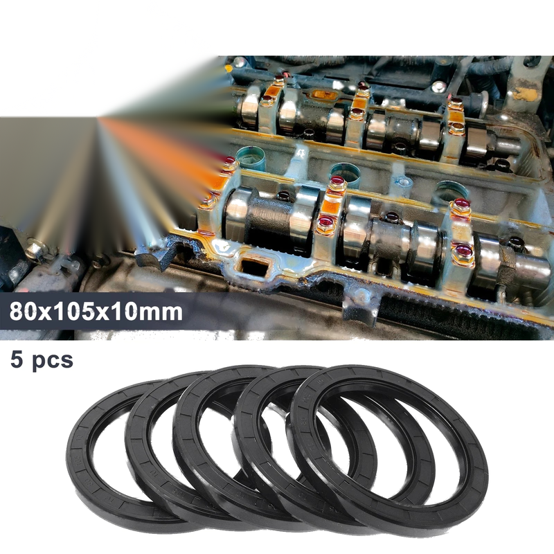 Make Model Oil Seal / 80x105x10mm / Rotary Shaft Seal Nitrile Rubber 5