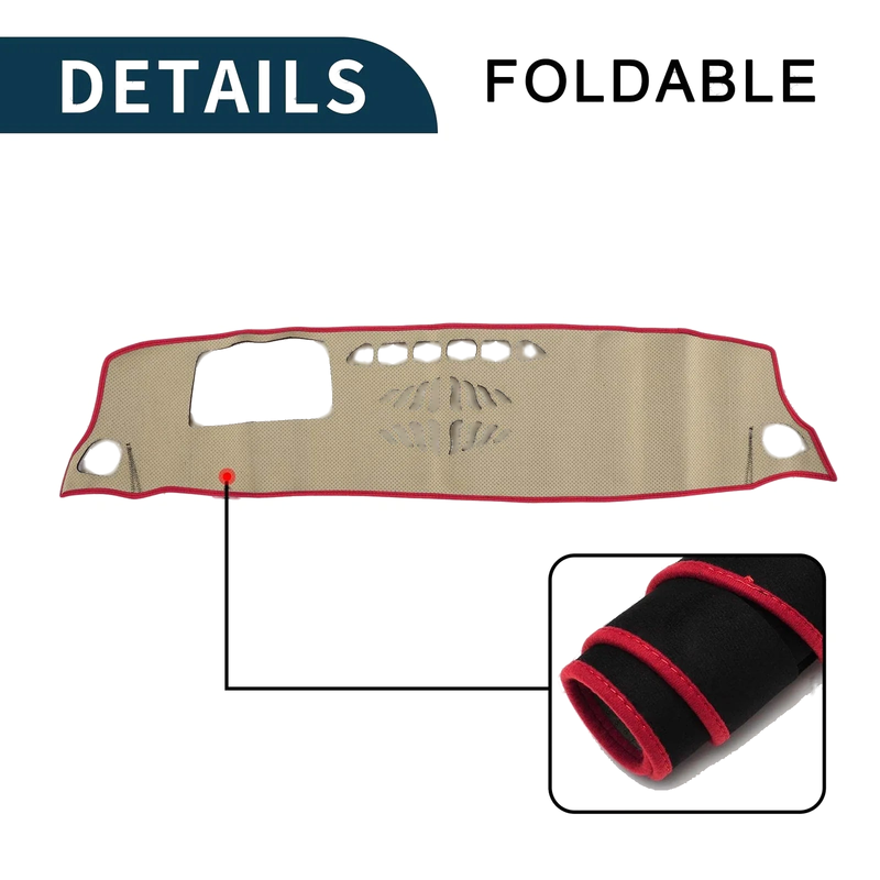 Mercedes-Benz GLB X247 Class (2020-2022) Black Red Dashboard Cover Mat