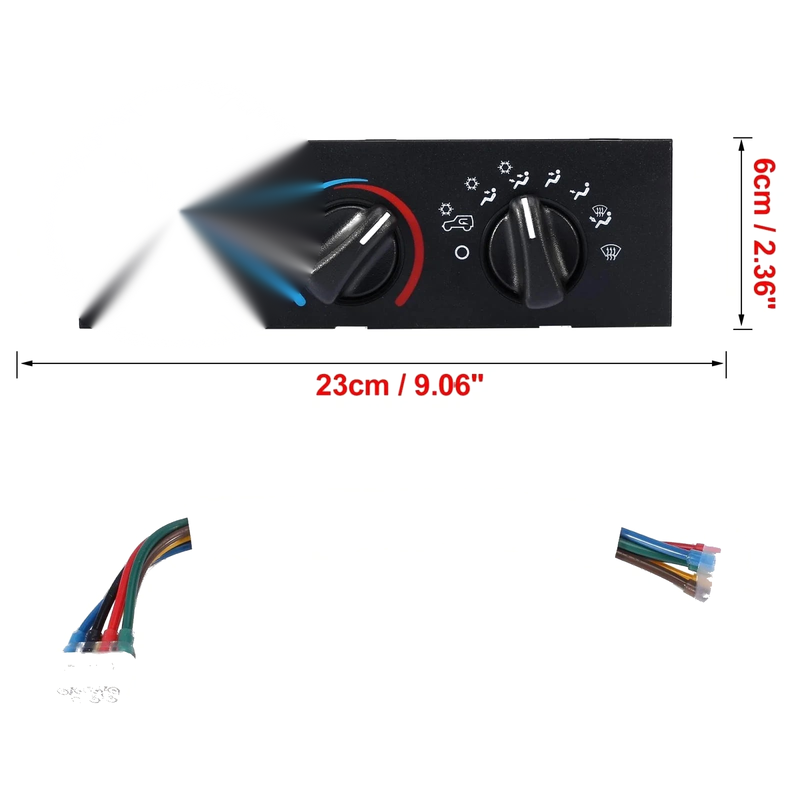 Jeep Wrangler TJ HVAC Heater Control Panel (1999-2004)