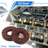 Make Model Oil Seal 15x35x7mm Brown 2 x Seal Ring Shaft Seal FKM Rubber