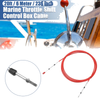 1 Pcs 20ft 236in Marine Throttle Shift Control Box Cable with Clevis Red