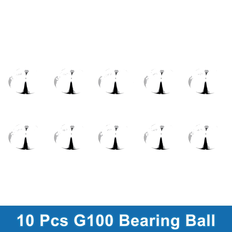 16.66mm Bearing Ball 10 Pcs Bearing Steel G100 Precision Ball Silver Tone