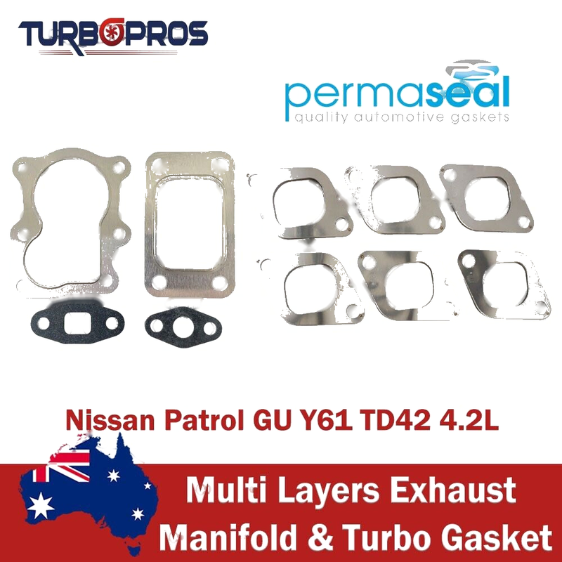 Nissan Patrol GU Y61 TD42 4.2L Permaseal Exhaust Manifold & Turbo Gasket Kit