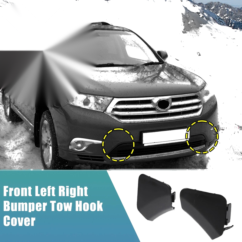 Toyota Highlander Unpainted Front Bumper Tow Hook Cover (2001-2023)