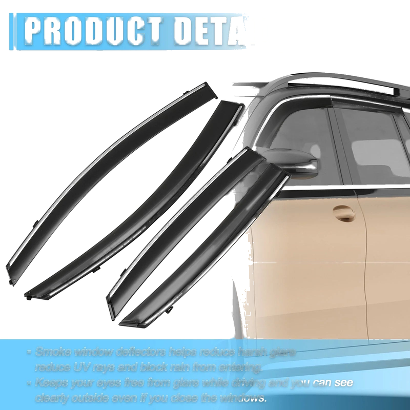 Nissan Sedan Window Vent Visor Deflectors Rain Guards