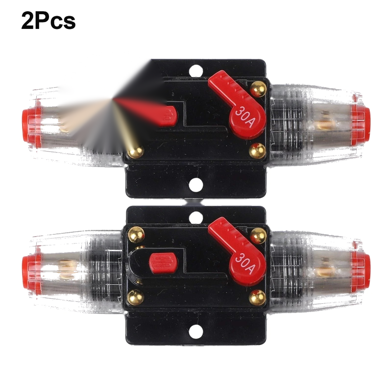 Automotive Electrical Safety 2 x 1224V DC 30A Resettable Fuse Breaker