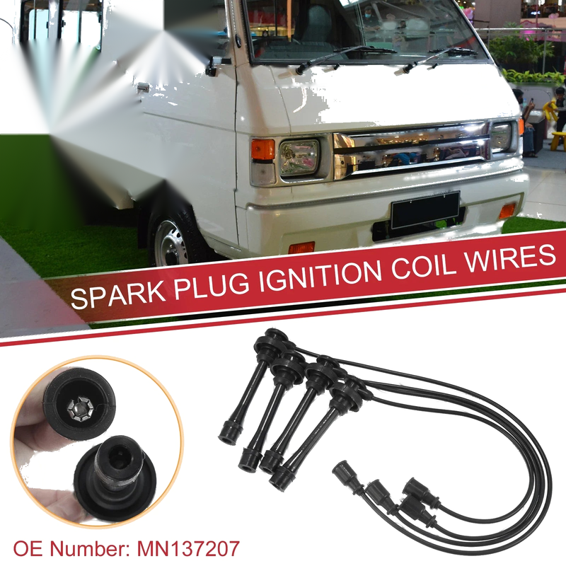 Mitsubishi L300 4pcs Spark Plug Wire Ignition Coil Cable (1996-2007)
