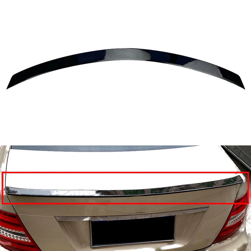 Mercedes Benz C Class W204 Sedan Rear Trunk Spoiler Wing (2007-2014)