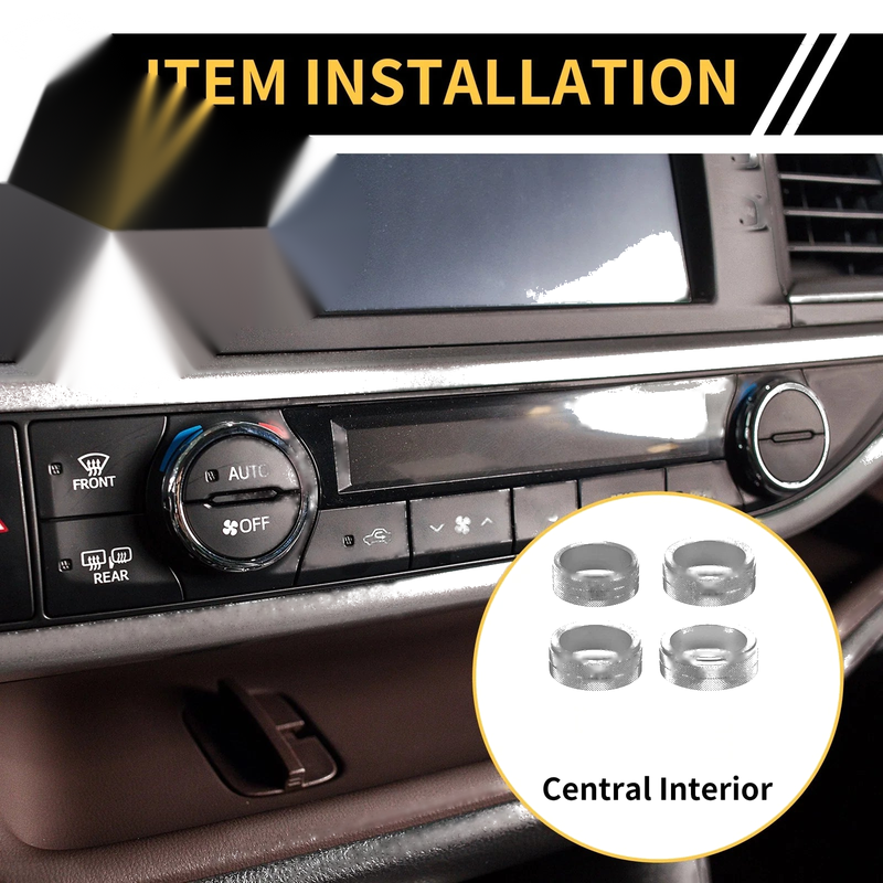 Jeep Gladiator JT Audio Headlight Switch Knob Cover Ring (2020-2023)