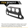 Jeep Wrangler JK JKU (2011-2017) Black AC Switch Control Cover Trim