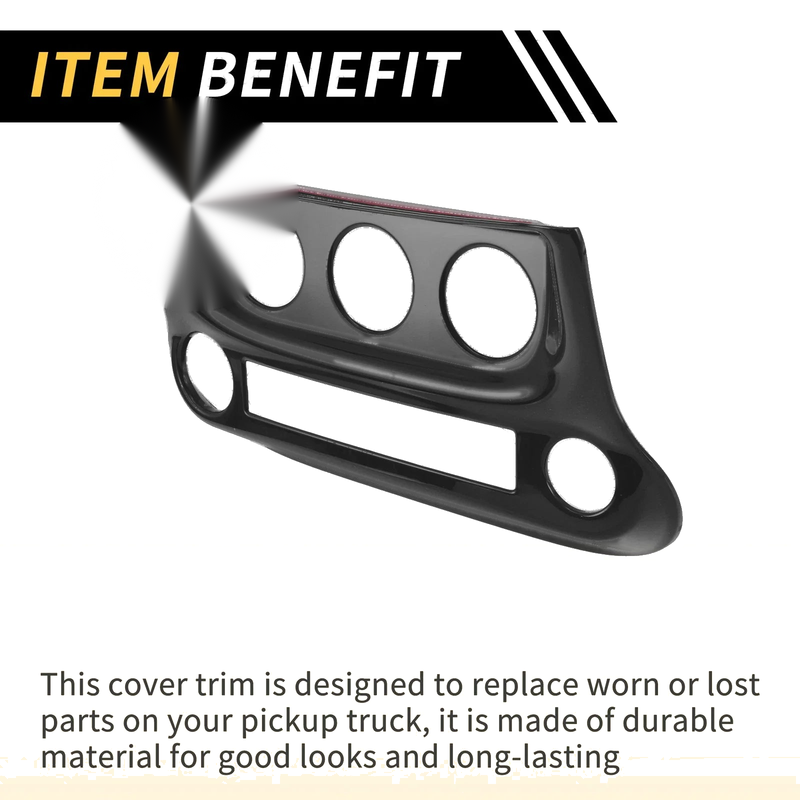 Jeep Wrangler JK JKU (2011-2017) Black AC Switch Control Cover Trim