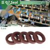 Oil Seal Rotary Shaft Seal FKM 27x40x10mm Brown 5 pcs