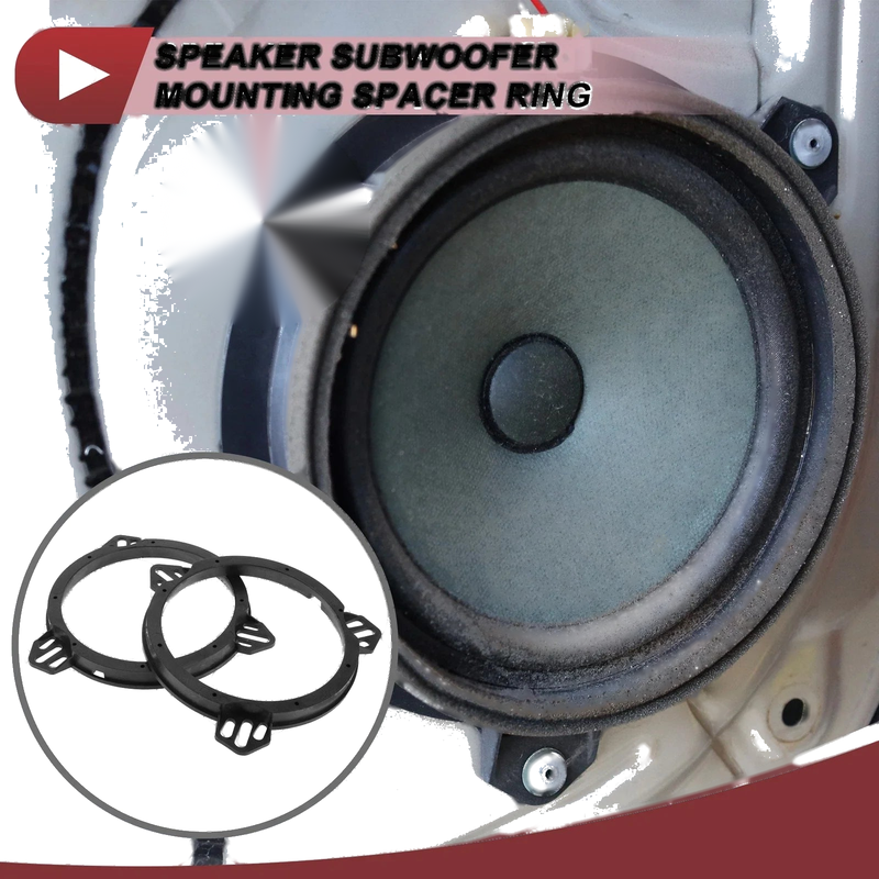 Honda Civic 2001-2005 Rear 6.5" Speaker Spacer Ring Adaptor (01-05)