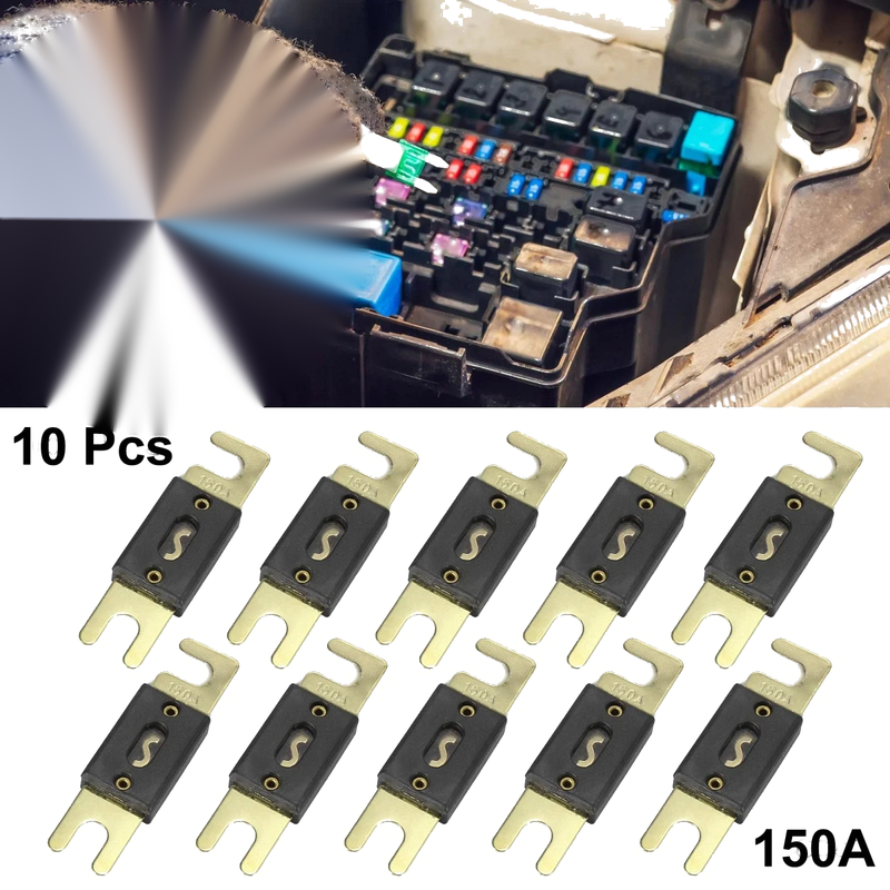 Car Truck Motorcycle Boat Audio CDs 10 x Fuse Replacement 150A ANL Fuses