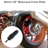 10mm Aluminum Alloy Motorcycle Slider Frame 1 Pc Black