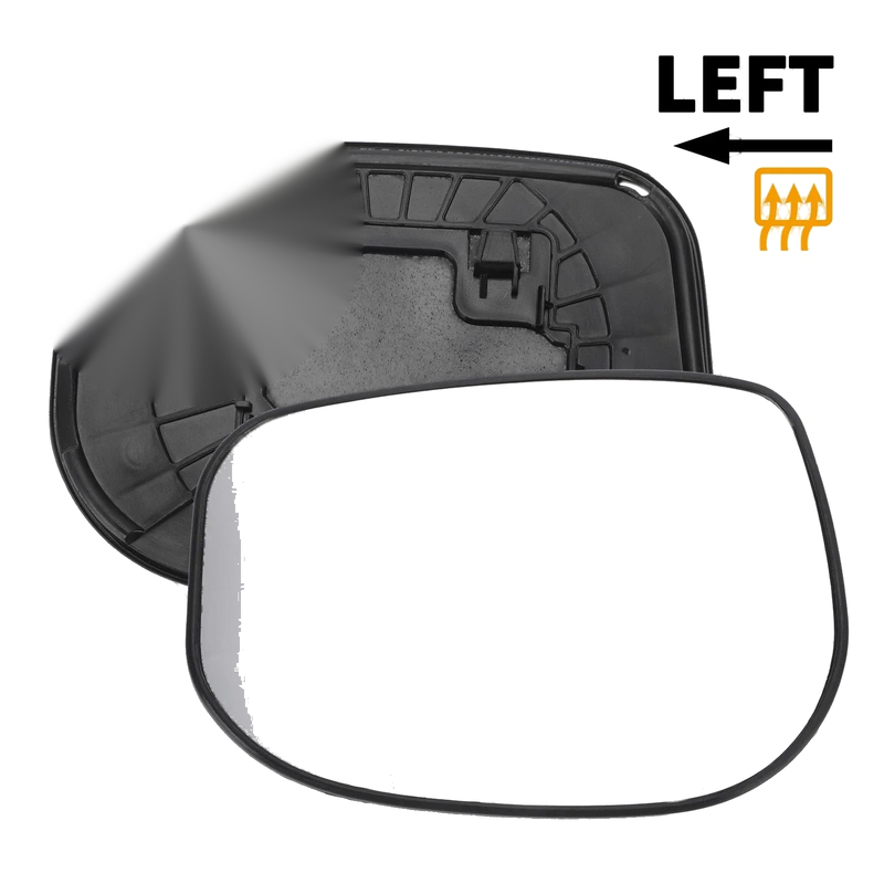 Honda Jazz Left Side Heated White Mirror Glass (2002-2008)