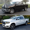 Dodge Ram 1500 2500 3500 Crew / Quad Cab 4 x Black Pillar Post Trim (2009-2018)