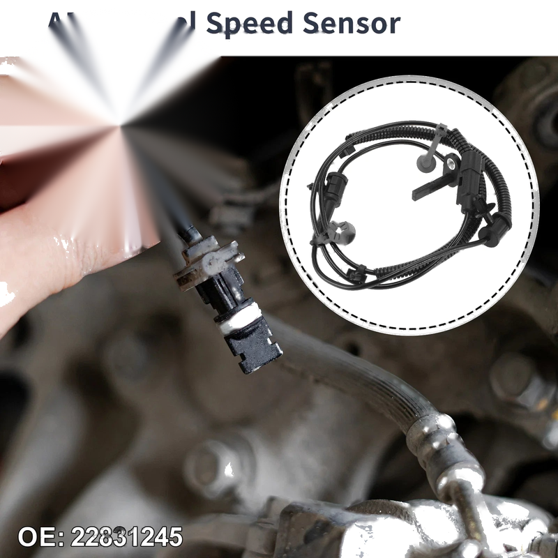 Chevrolet Malibu Rear Left ABS Wheel Speed Sensor (2013-2015)