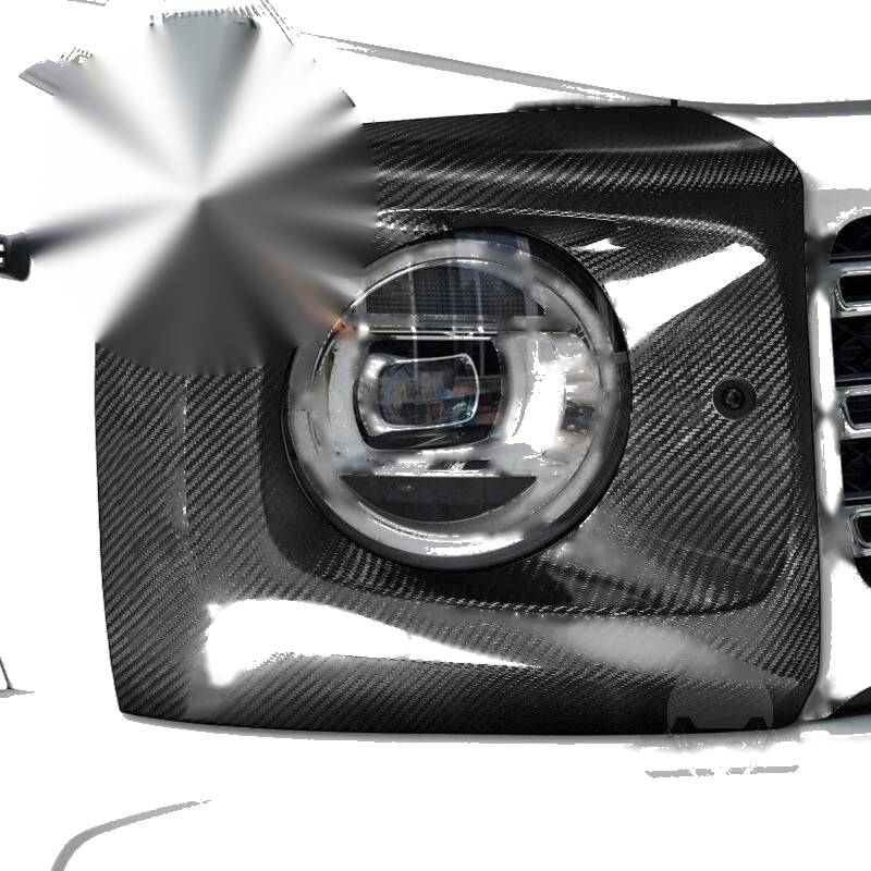 Benz G500 G63 W464 2019-2023 100% Carbon Fiber Front Headlight Cover Trim