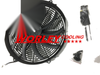 QLD 16" Electric Thermo Curved Blade Fan & Mounting