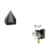 OMC, BRP, Mercury, Bombardier Fuel Valve Petcock 22mm Straight Outlet