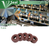 Oil Seal 10x25x10mm Brown 5 Pcs