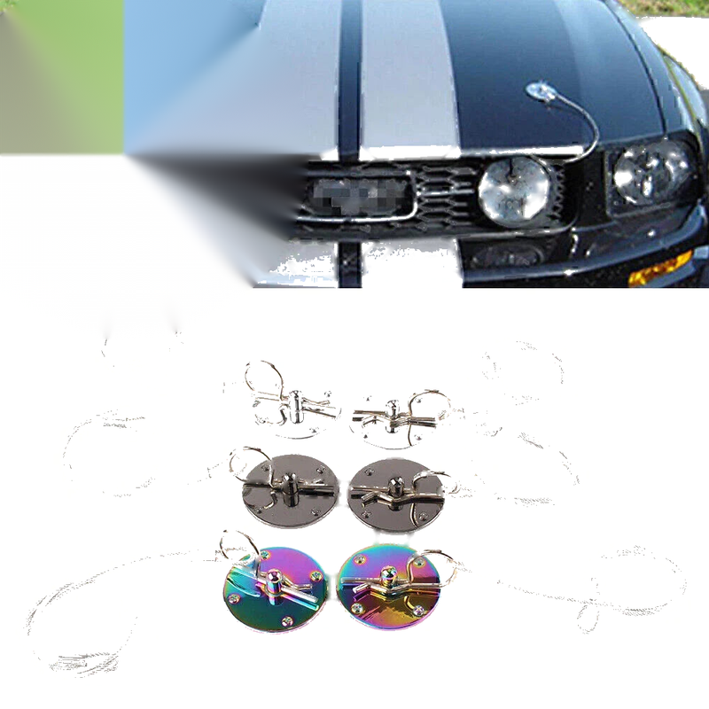 Universal Cars CNC Aluminum Racing Hood Pin Lock Kit