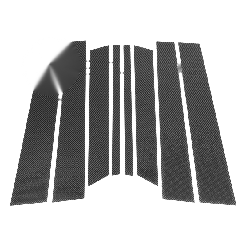 Ford Territory 8 Pcs Door Pillar Window Trim Carbon Fiber (2004-2016)