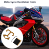 Arc Aluminum Alloy Motorcycle Hanging Hook Hexagon Wrench Gasket 1 Set Gold Tone