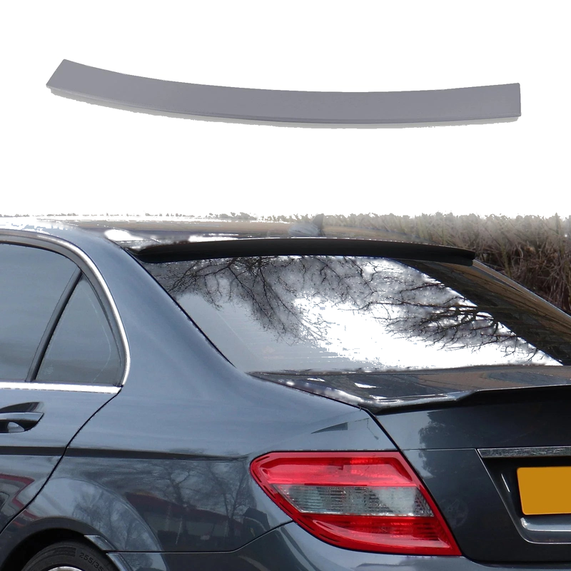 Mercedes Benz W204 Sedan Silver ABS Roof Spoiler (2007-2014)