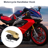 Rectangular with Hole Aluminum Alloy Motorcycle Hanging Hook Yellow