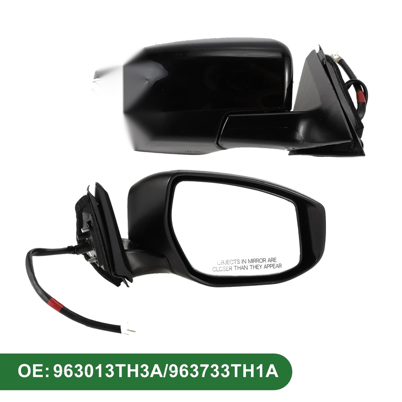 Nissan Altima 2013-2018 Manual Folding Black Right Side Door Mirror